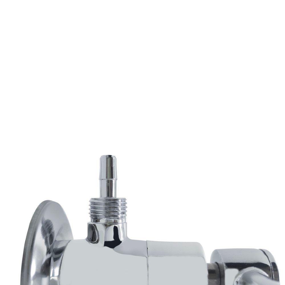 Registro Adaptador Para Filtro De água Purificador Universal Parede Cromado 1/4 De Volta - 5