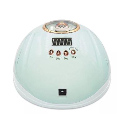 Cabine Seca Esmalte Maquina Unha Gel Alongamento Sun S8 Verde água