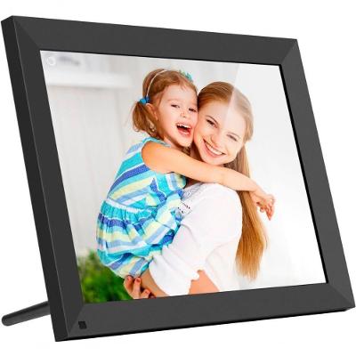 Porta De Retrato Digital Aluratek 15 "touchscreen Lcd Wi-fi - Preto-aws215f