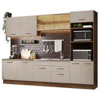 Armário De Cozinha Completa 310 Cm Rustic/crema Agata Madesa 01 Rustic/crema - 9