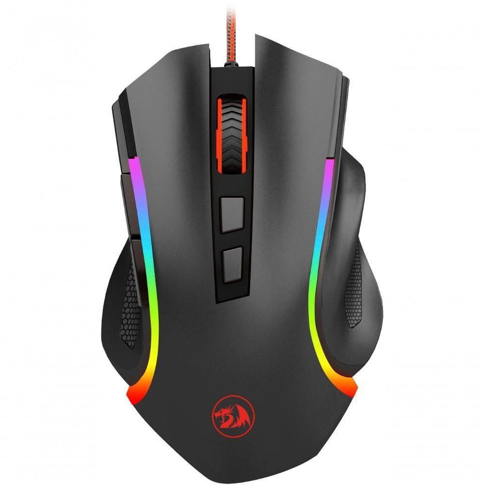 Vermelho Ragon Griffin M607 Mouse óptico Com Fio Para - 1