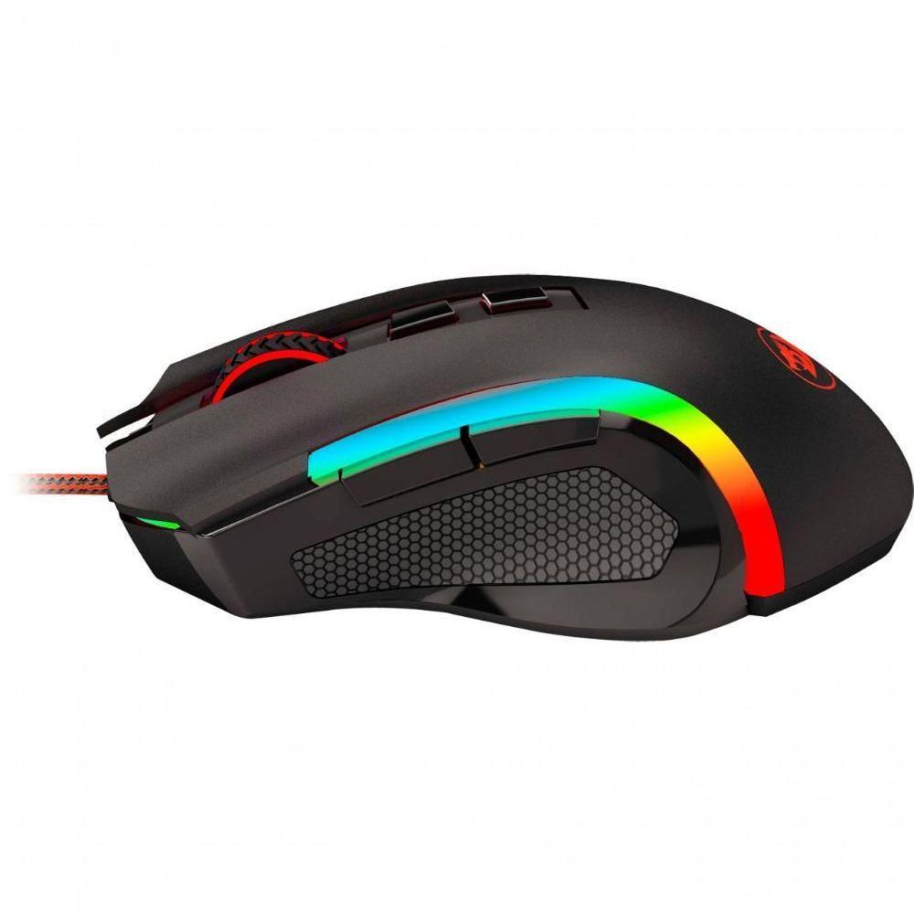 Vermelho Ragon Griffin M607 Mouse óptico Com Fio Para - 3