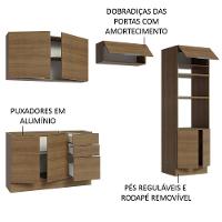 Armário De Cozinha Completa 270cm Rustic Stella Madesa 05 Rustic - 8