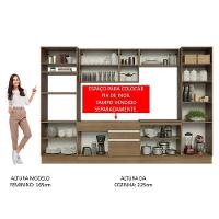 Armário De Cozinha Completa 330cm Rustic Glamy 03 Rustic - 7