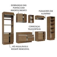 Armário De Cozinha Completa 330cm Rustic Glamy 03 Rustic - 8
