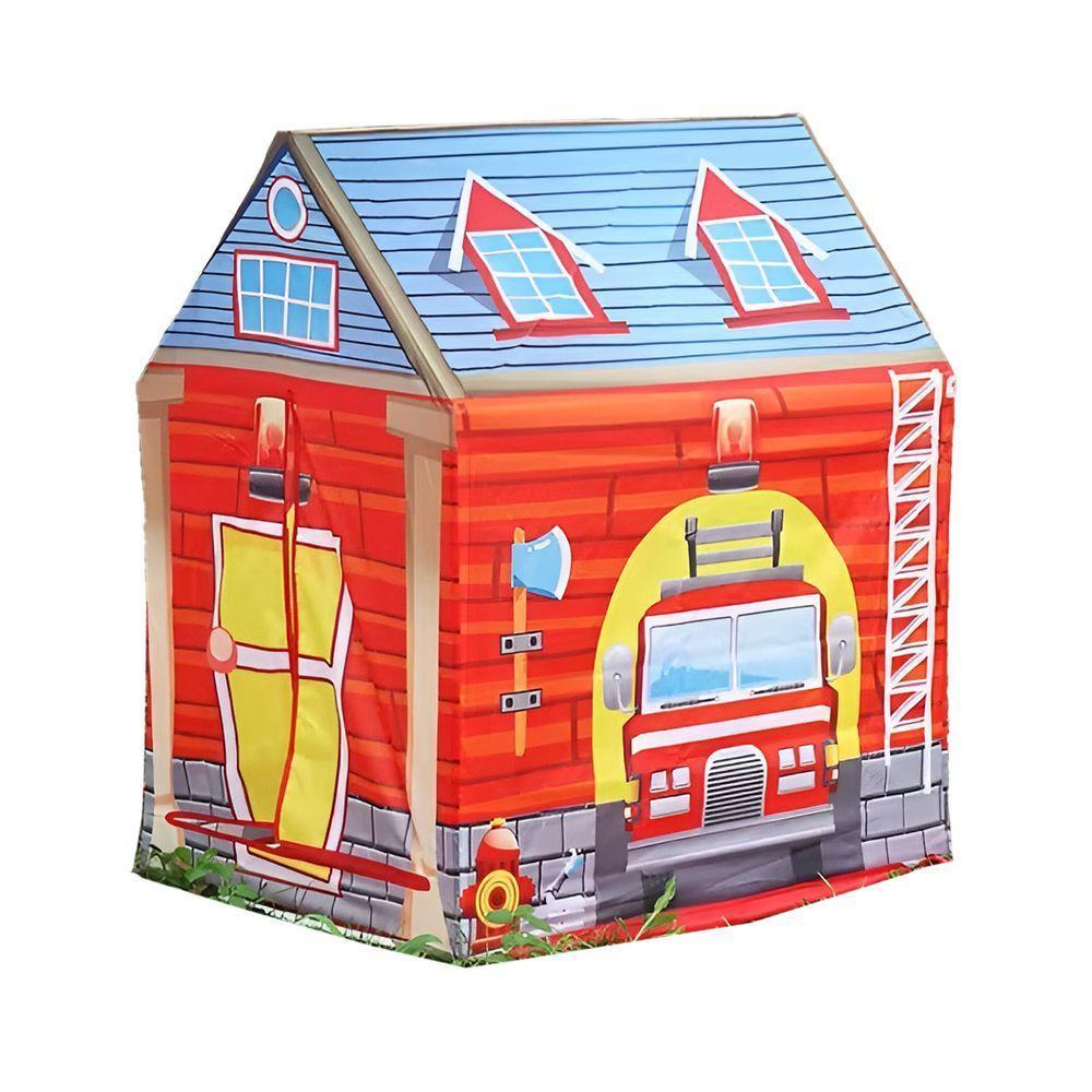 Barraca Infantil Cabana Tenda Toca Casinha Portátil Dobrável Bombeiro - 1