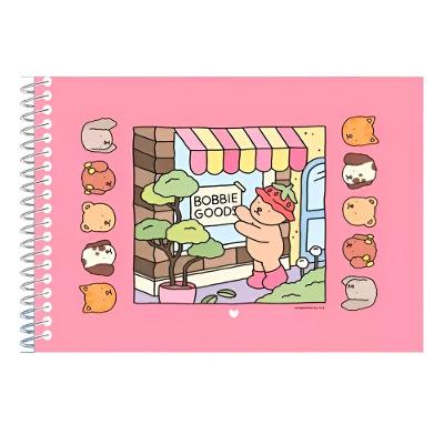 Livrinho Para Colorir Bobbie Goods Capa Dura Diversão Pintura Rosa