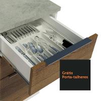 Armário De Cozinha Completa 270cm Branco/rustic Stella Madesa 06 Branco/rustic