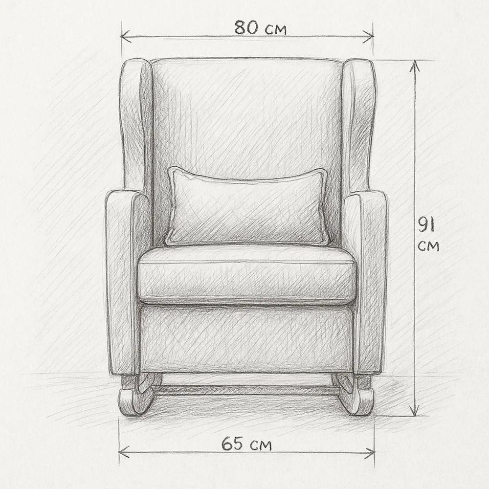 Poltrona De Balanço Para Amamentação Com Puff Em Bouclé Rosa Cor Rosa - 7