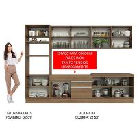 Armário De Cozinha Completa 310cm Rustic Glamy 02 Rustic - 2
