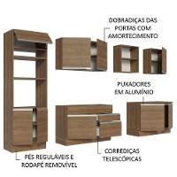 Armário De Cozinha Completa 310cm Rustic Glamy 02 Rustic - 3