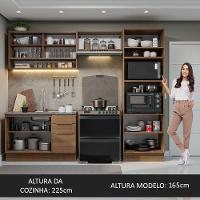 Armário De Cozinha Completa 270cm Rustic Stella Madesa 07 Rustic - 7