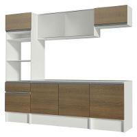 Armário de Cozinha Topazio com Balcão e Tampo Branco Rustic - 9