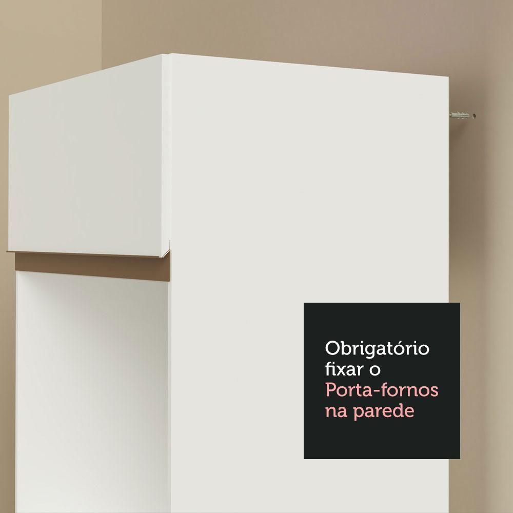 Armário De Cozinha Completa Madesa Reims 260001 Com Balcão E Tampo Branco - 4