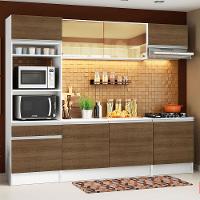 Armário de Cozinha Diamante com Balcão e Tampo Branco Rustic