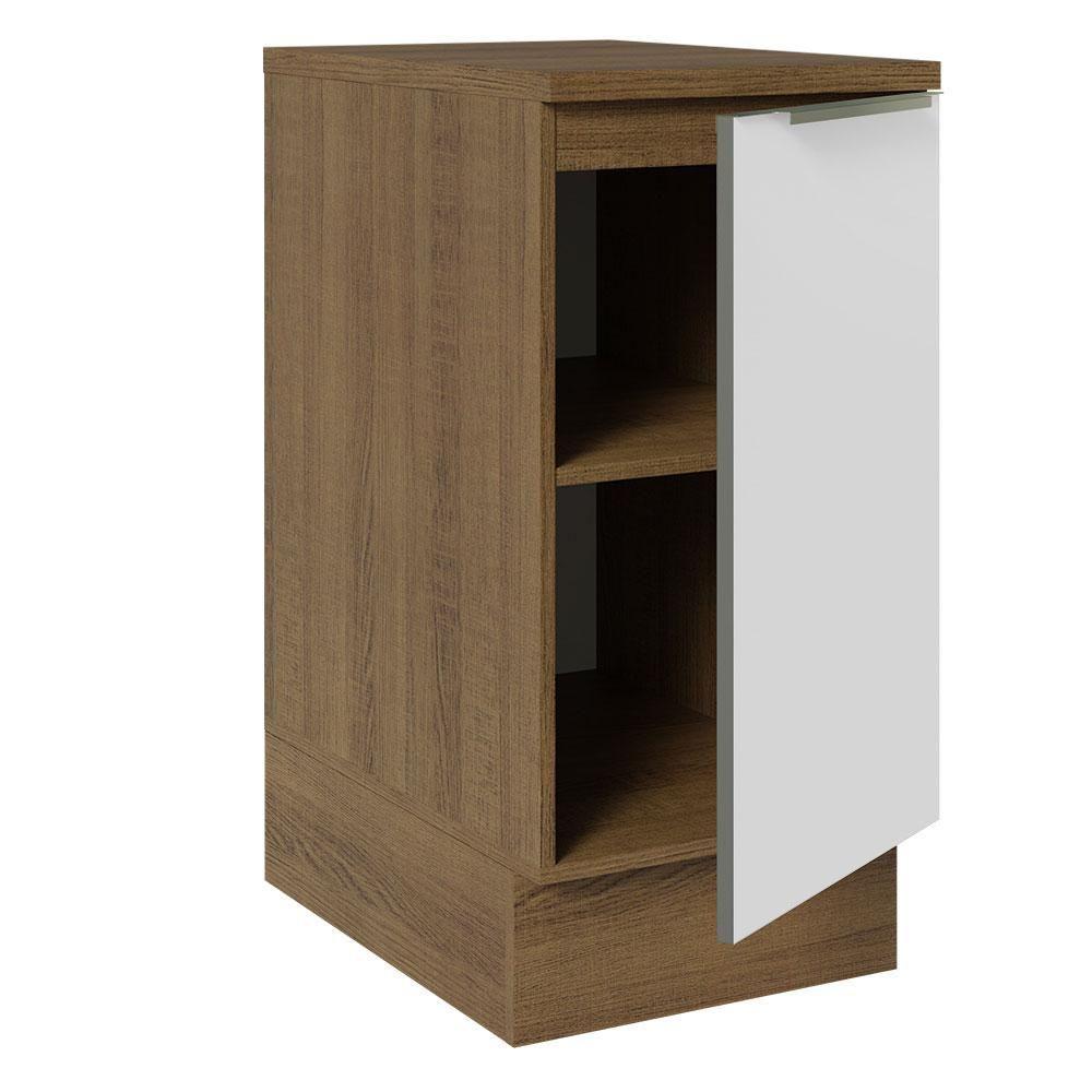 Balcão 40Cm 1PTA Rustic/Branco Veludo Lux Madesa Rustic - 7