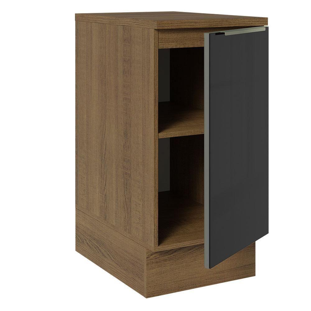 Balcão 40Cm 1PTA Rustic/Preto Lux Madesa Rustic/Preto - 7