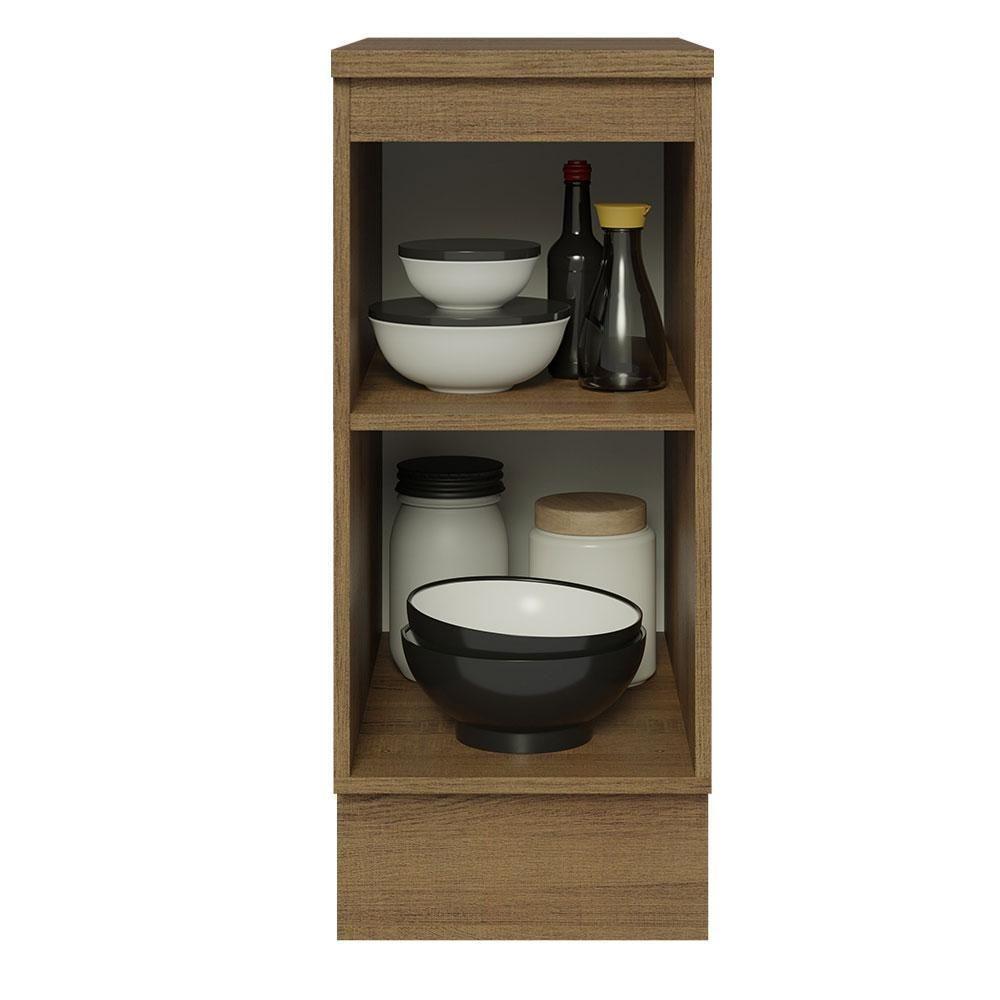 Balcão 35Cm 1PTA Rustic/Branco Veludo Lux Madesa Rustic - 8