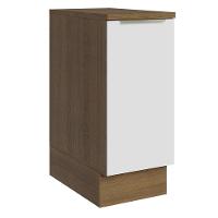 Balcão 35Cm 1PTA Rustic/Branco Veludo Lux Madesa Rustic - 1