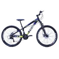 Bicicleta Vikingx Aro 26 Câmbios 21v Importado Aero Preto Amarelo Com Capacete - 1