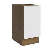Balcão 40 Cm 1 Porta (sem Tampo) Rustic/Branco Veludo - 1