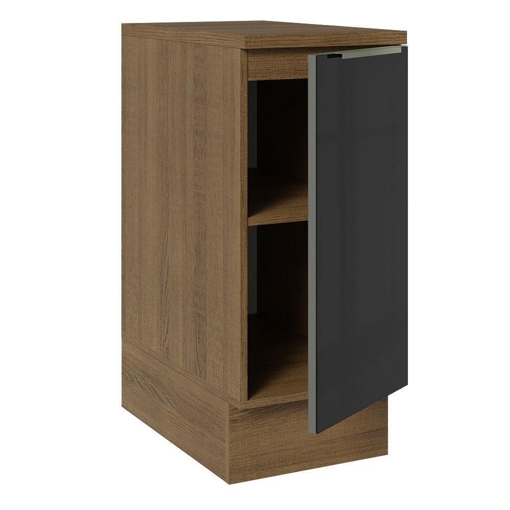 Balcão 35Cm 1PTA Rustic/Preto Lux Madesa Rustic/Preto - 7