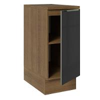 Balcão 35Cm 1PTA Rustic/Preto Lux Madesa Rustic/Preto - 7