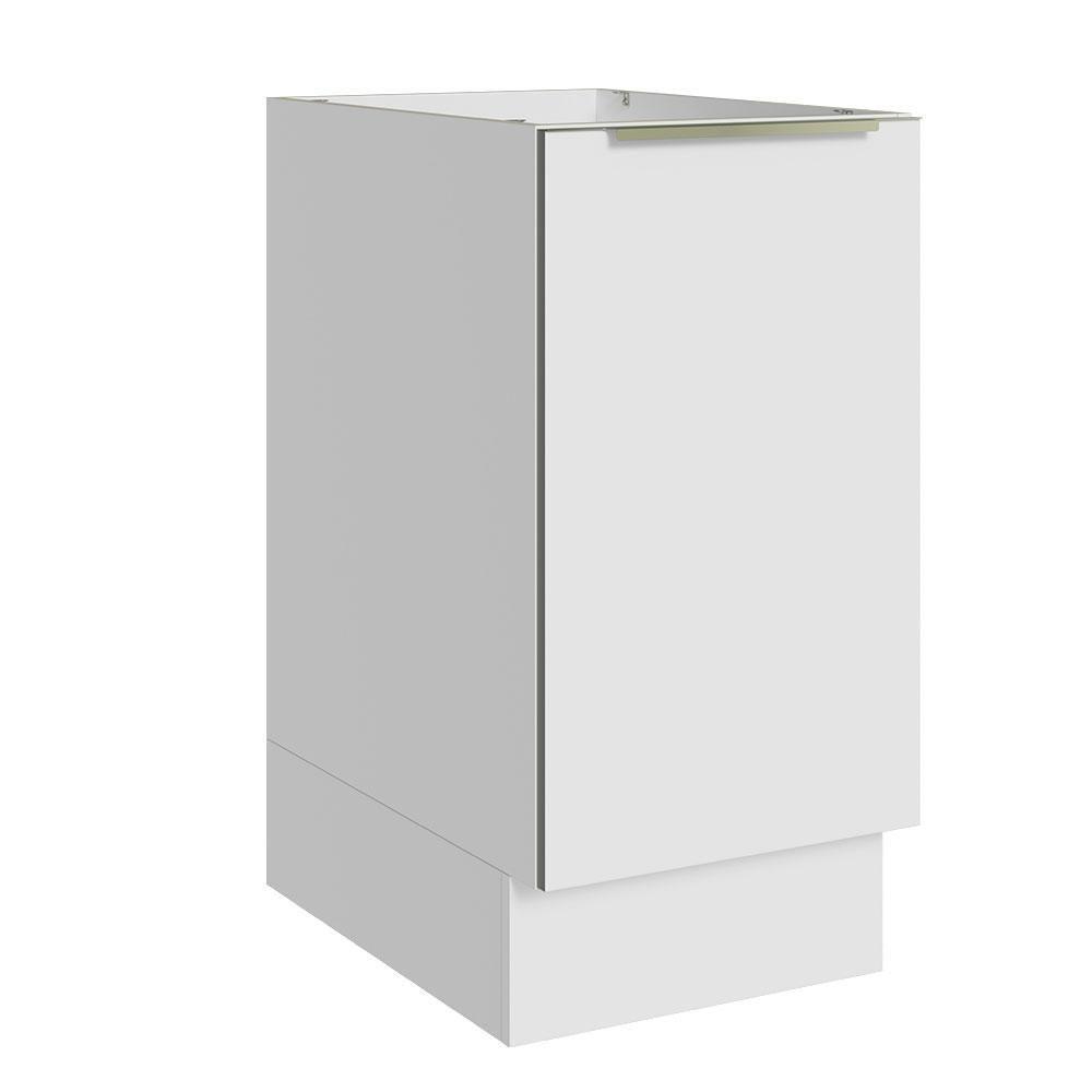 Balcão 40 Cm 1 Porta (sem Tampo) Branco/Branco Veludo - 1