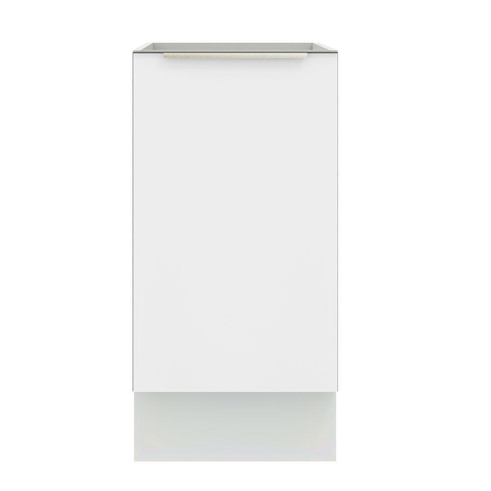 Balcão 40 Cm 1 Porta (sem Tampo) Branco/Branco Veludo - 2