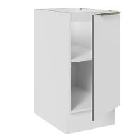 Balcão 40 Cm 1 Porta (sem Tampo) Branco/Branco Veludo - 8