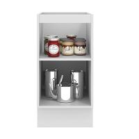 Balcão 40 Cm 1 Porta (sem Tampo) Branco/Branco Veludo - 10