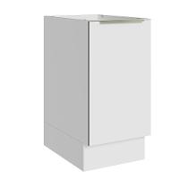 Balcão 40 Cm 1 Porta (sem Tampo) Branco/Branco Veludo - 1
