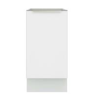 Balcão 40 Cm 1 Porta (sem Tampo) Branco/Branco Veludo - 2