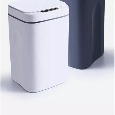 Lixeira Automatica Inteligente 16 Litros Sensor Touch Cozinha Banheiro Premium Recarregavel Cor:branco
