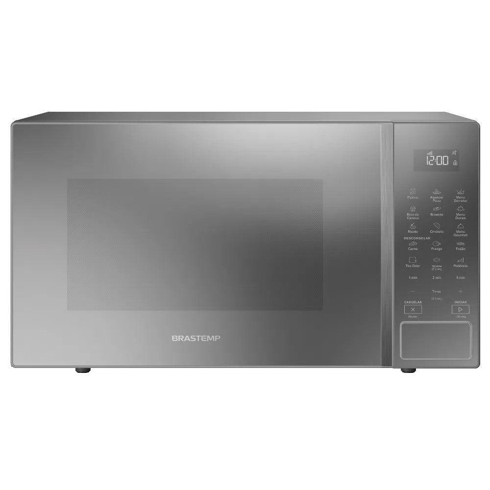 Micro-ondas Brastemp 32 Litros Espelhado Menu Gourmet Bms46ar Prata 220 V - 1