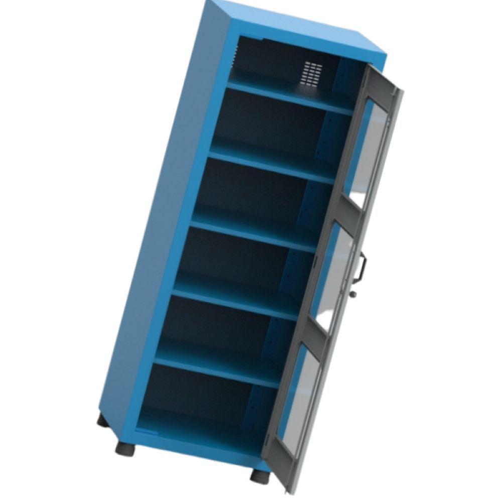 Armário Pequeno Com 5 Prateleiras Reguláveis E Visor De Acrílico Arm014a Cmb - 1