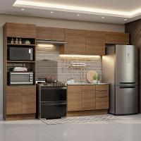 Armário De Cozinha Completa 350cm Rustic Stella Madesa 01 Rustic - 1