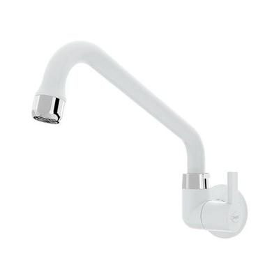 Torneira Cozinha Parede Bica Baixa Confort Branco - Blukit