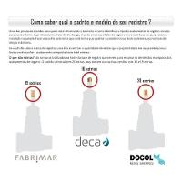 Docol Acabamento Para Registro Base Deca 3/4 Nova Pertutti - Cod.novo: 90009047006 Cod.antigo: 00904706 - 3