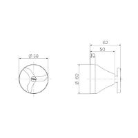 Docol Acabamento Para Registro Base Deca 3/4 Nova Pertutti - Cod.novo: 90009047006 Cod.antigo: 00904706 - 4