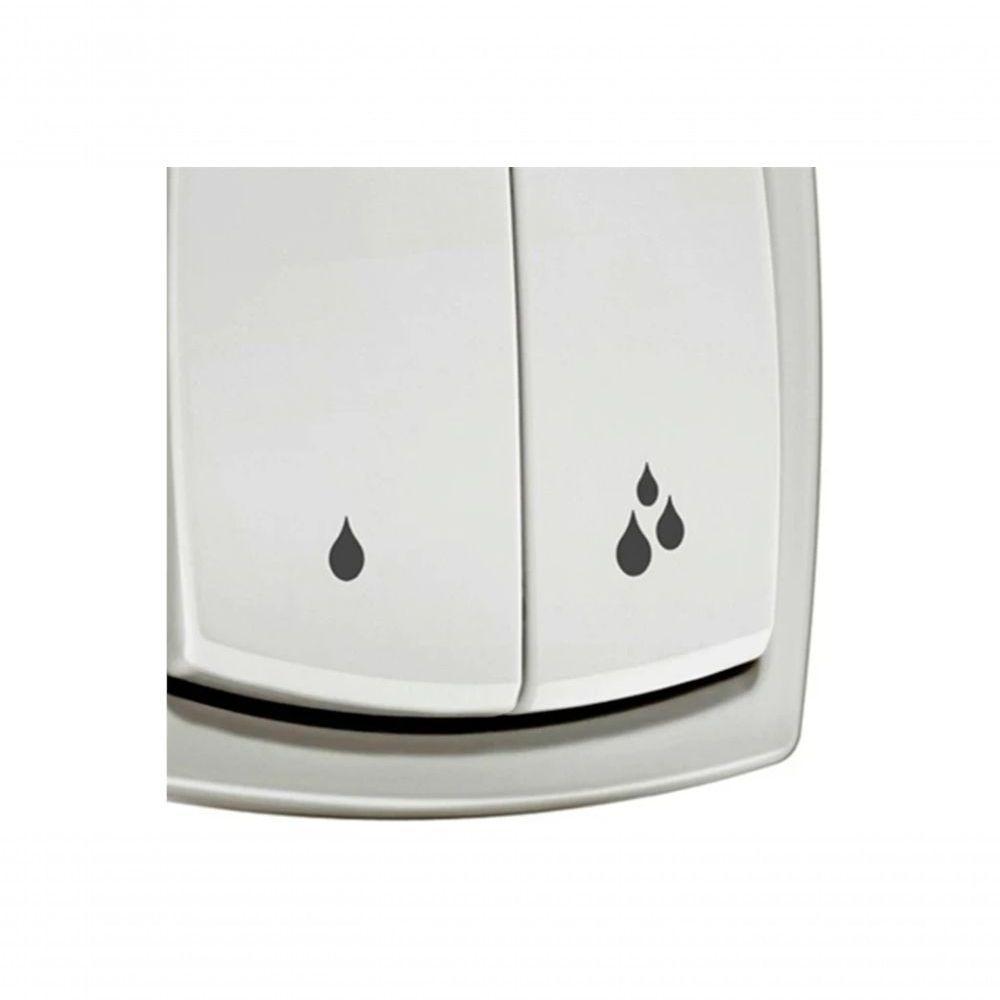 Acabamento Para Válvula De Descarga Salvágua Box Gelo Polar - 3