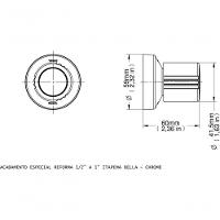 Acabamento Docol Para Registro Deca E Similares De 1/2”, 3/4 1” Itapema Bella - 3