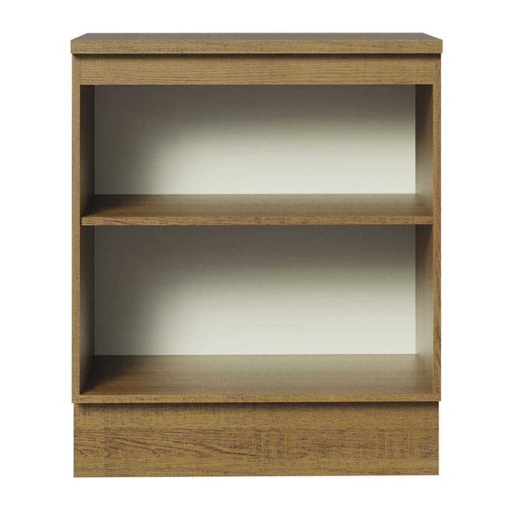 Balcão de Cozinha Agata 70cm 2 Portas Rustic Cinza - 3