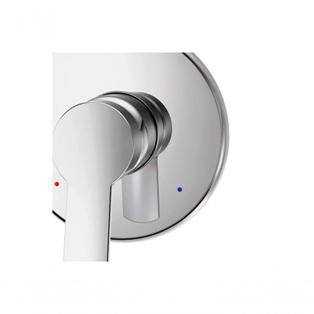 Acabamento Monocomando Para Chuveiro Chess Cromado - 2