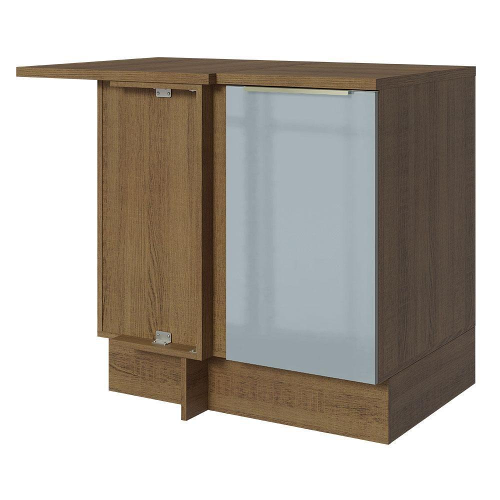 Balcão De Canto 1PTA Rustic/Cinza Lux Madesa Rustic/Cinza - 1