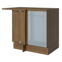 Balcão De Canto 1PTA Rustic/Cinza Lux Madesa Rustic/Cinza - 1