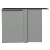 Balcão De Canto 1 Porta Suspenso Cinza Nice Madesa Cinza