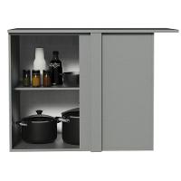 Balcão De Canto 1 Porta Suspenso Cinza Nice Madesa Cinza - 6