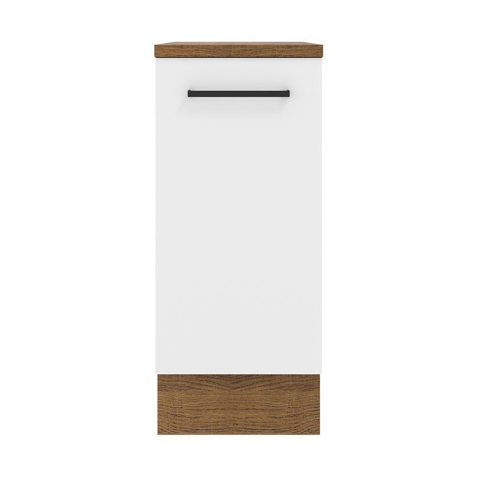 Balcão Agata 35 Cm 1 Porta - Rustic/branco Rustic/branco - 6
