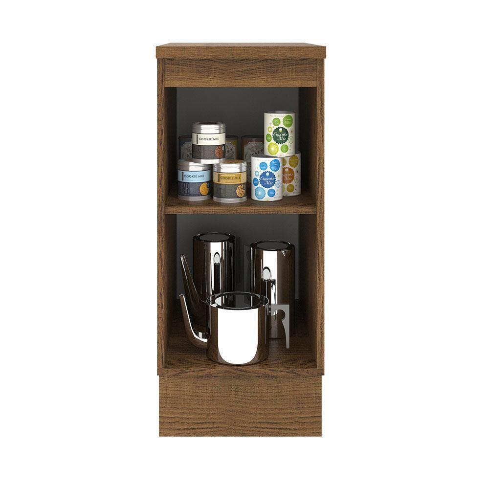 Balcão Agata 35 Cm 1 Porta - Rustic/branco Rustic/branco - 9